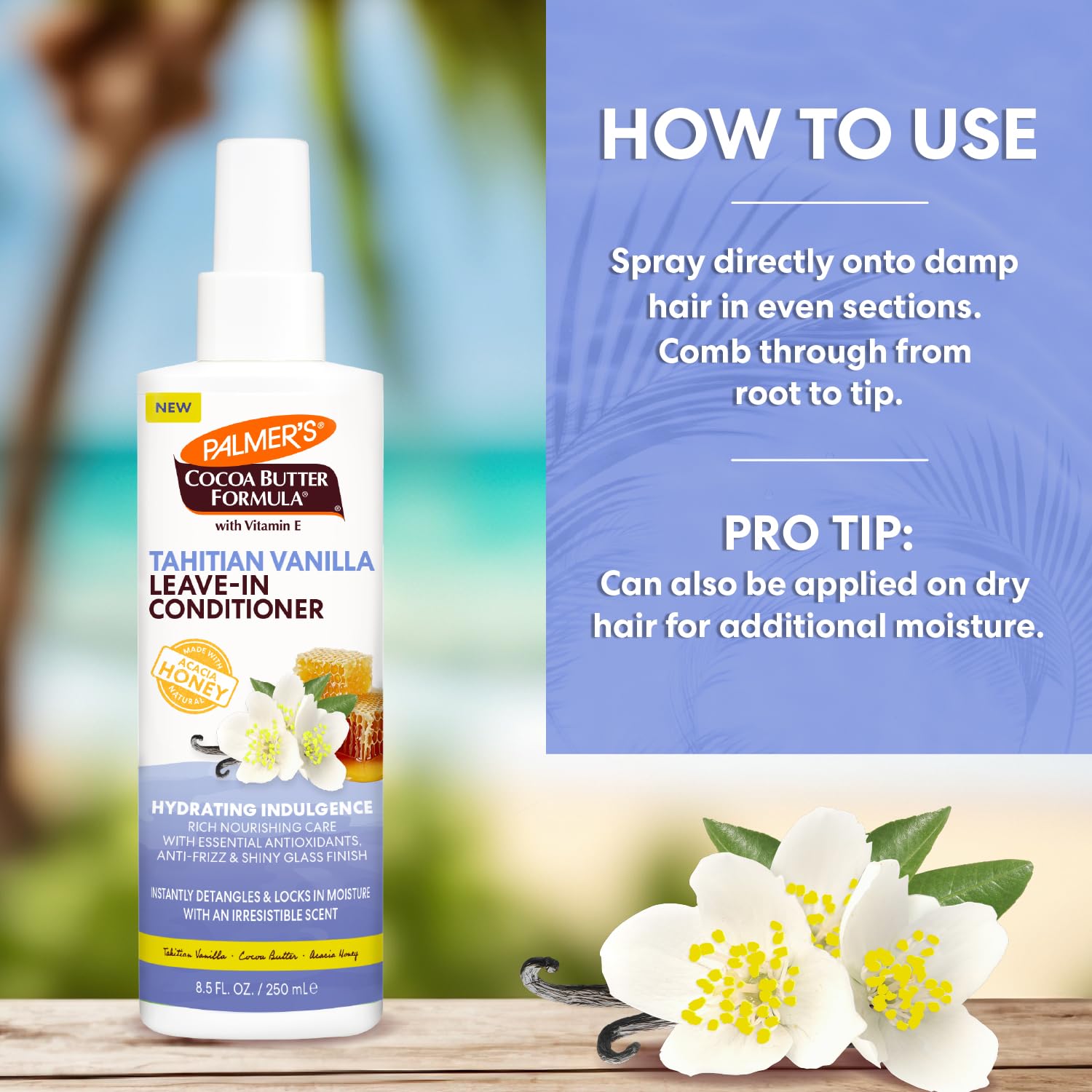 Palmer's heat protection mist guards against styling tool damage.