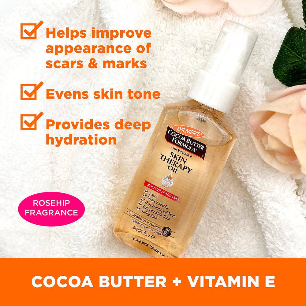 Plant-based ingredients with cocoa butter, coconut oil, and Vitamin E for hydration.
