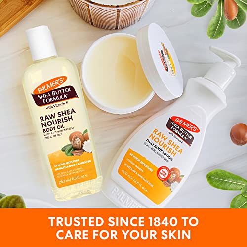 Natural ingredients like cocoa butter and coconut oil depicted on bottle