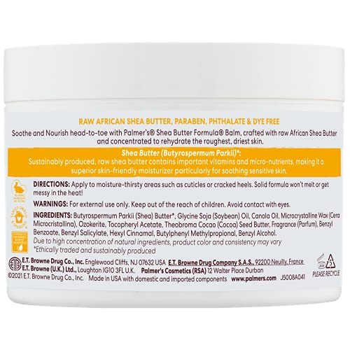 Palmer's balm applied to elbows smoothing rough skin