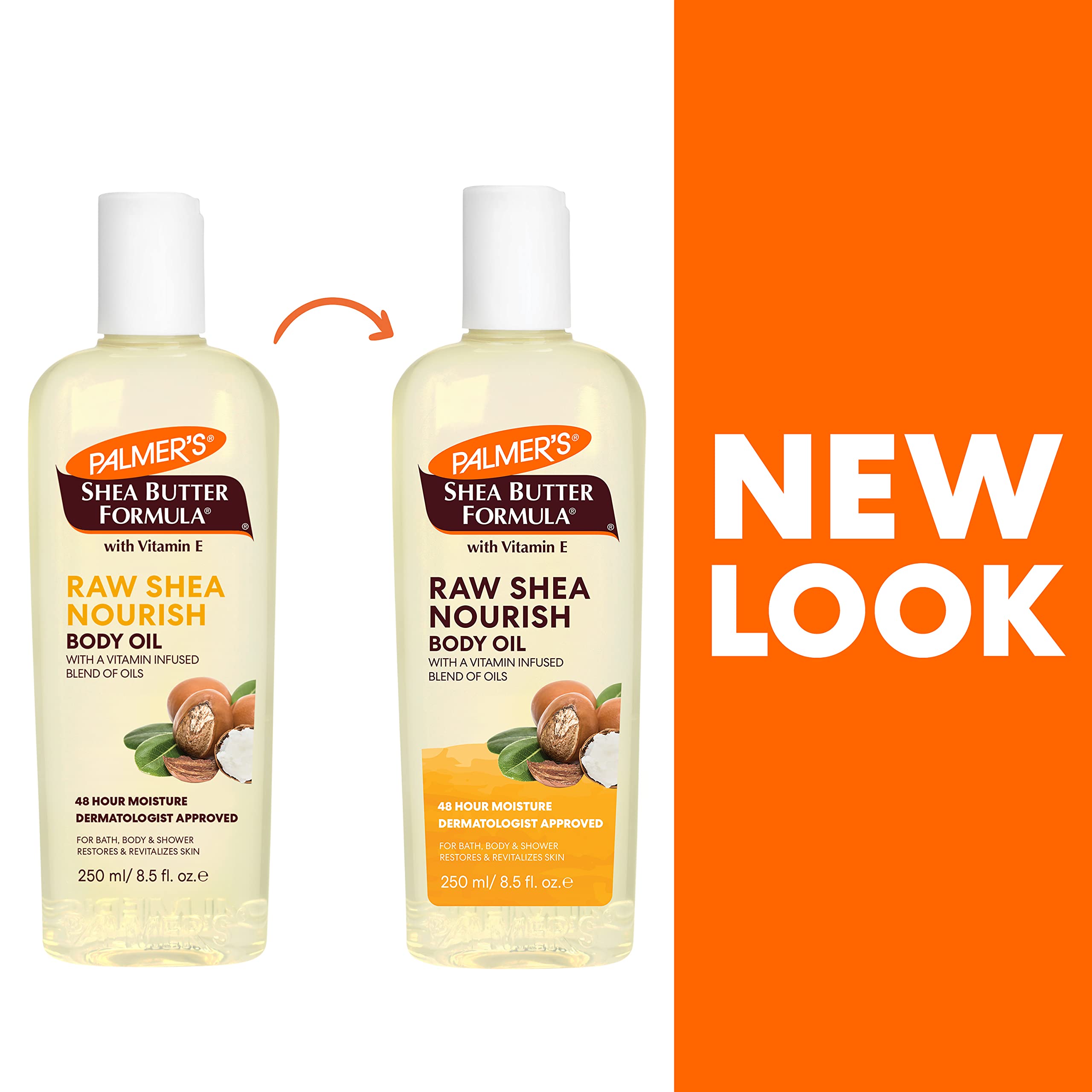  Shea butter and vitamin E ingredients highlighted on packaging