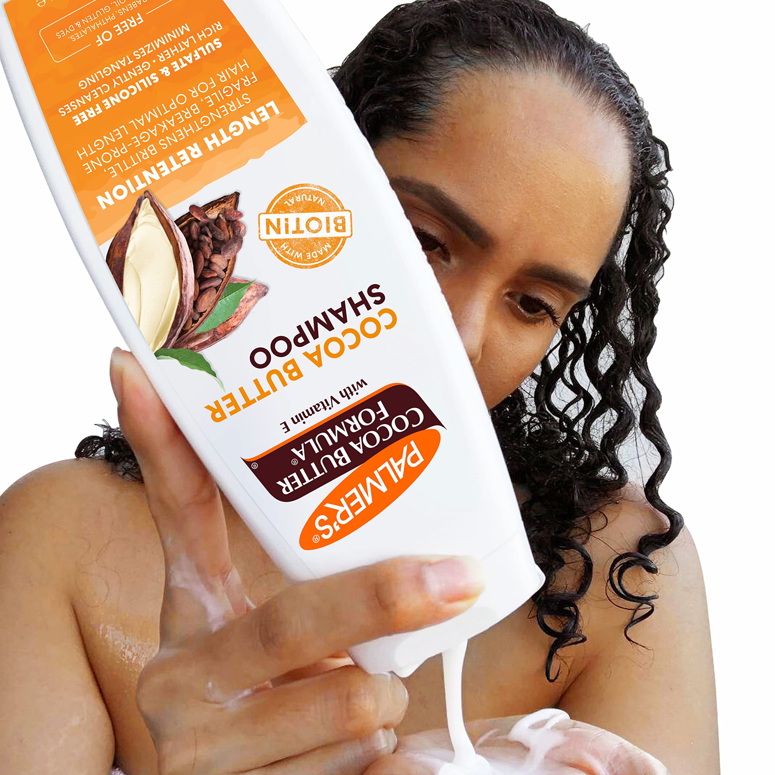 Palmer's silicone-free formula bottle for gentle cleansing.