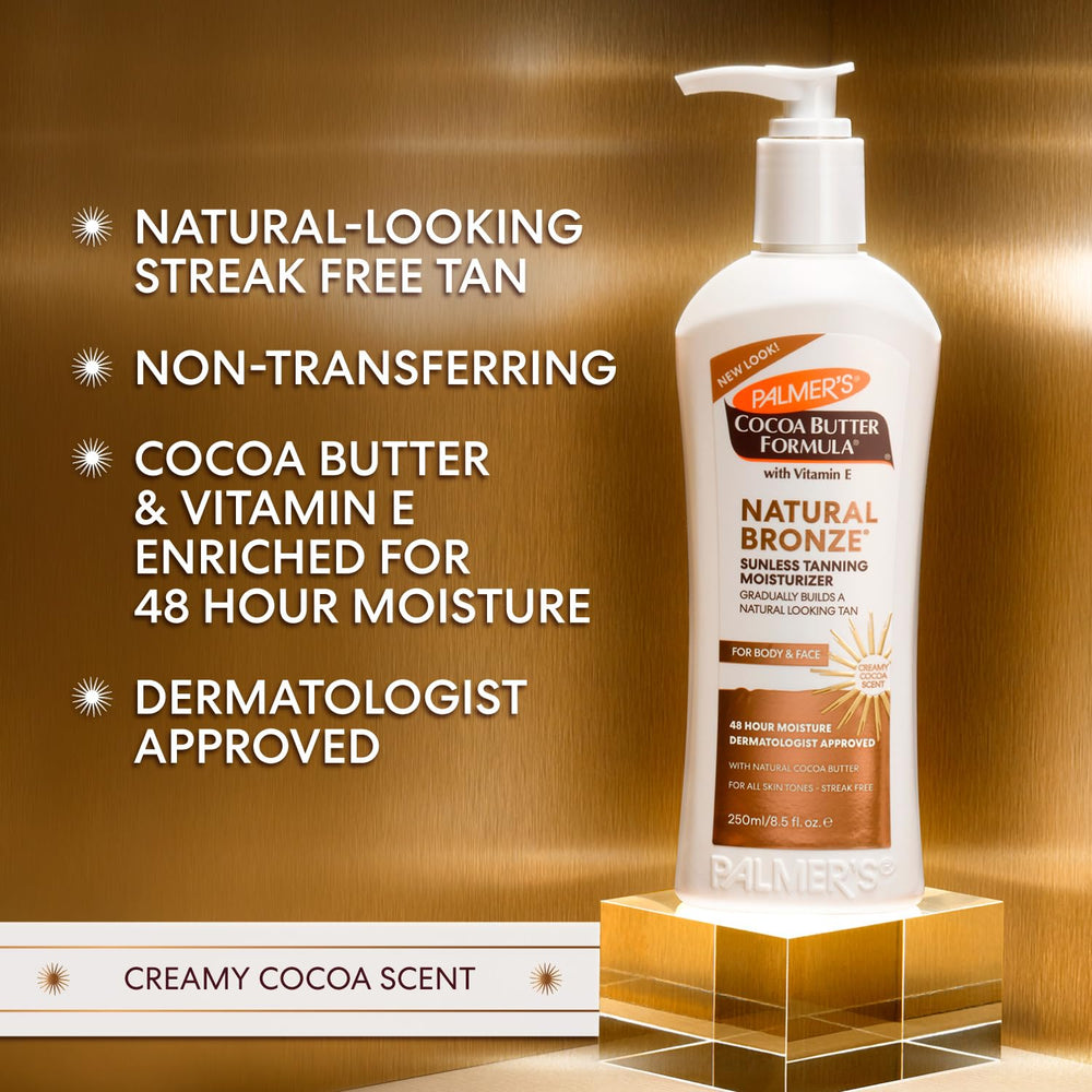 Palmer's Vitamin E enriched formula label highlights nourishing ingredients.