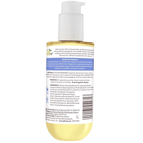 Palmer's Vitamin E enriched formula nourishes skin with essential nutrients.