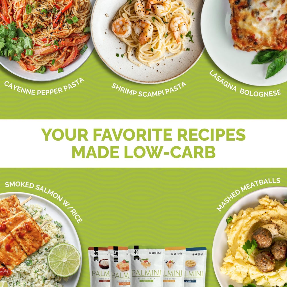 Palmini variety-pack pouch displays all shapes in one gluten-free kit