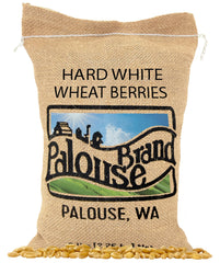 Palouse Brand hard white wheat berries pack shot for pantry storage and resilience.