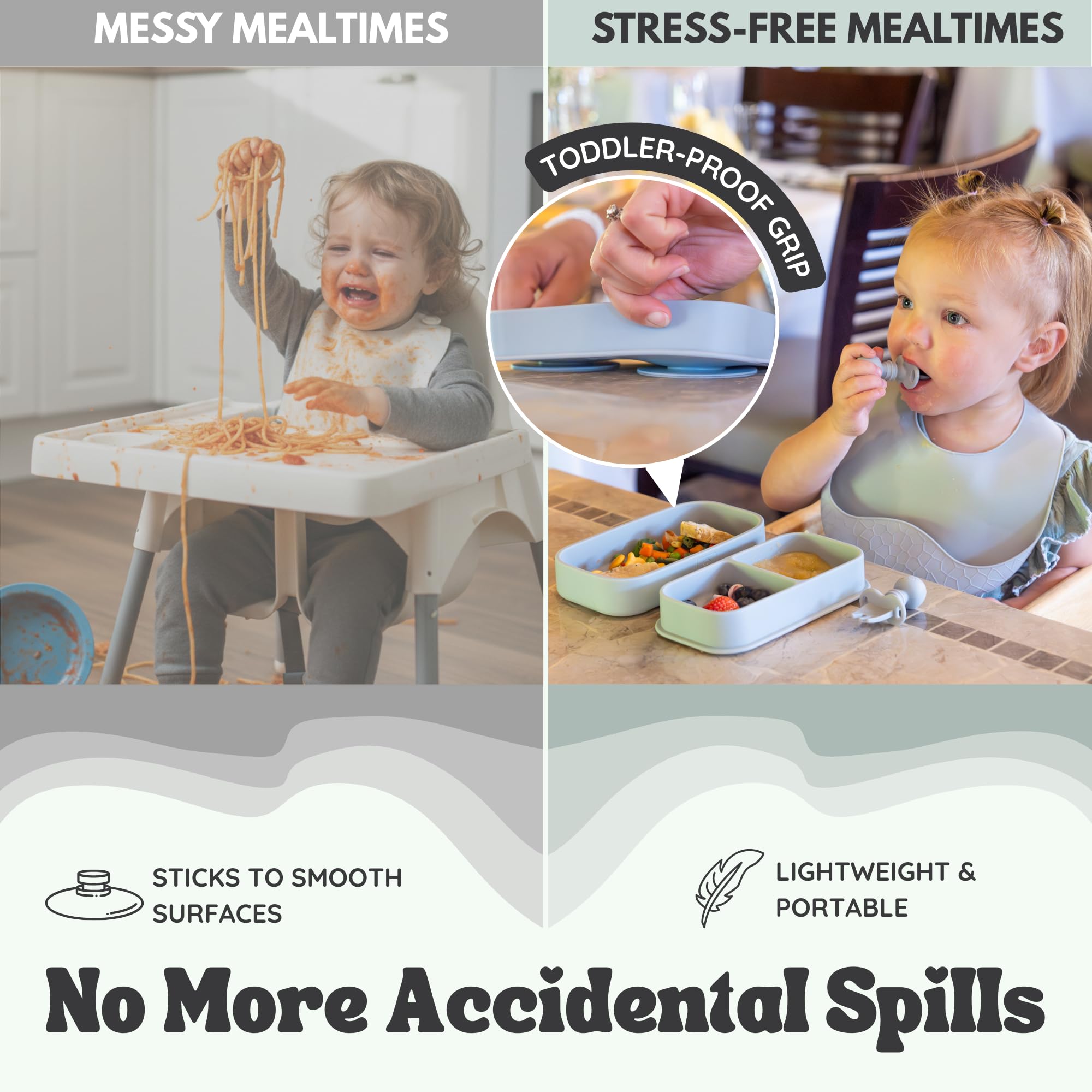 Palz & Pandy soft baby spoon gentle on gums during feeding.