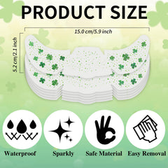 Paminify glitter freckles in green for long-lasting party sparkle