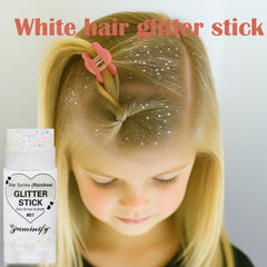 Paminify Rainbow White Glitter Stick enhances facial shimmer for concerts and parties.