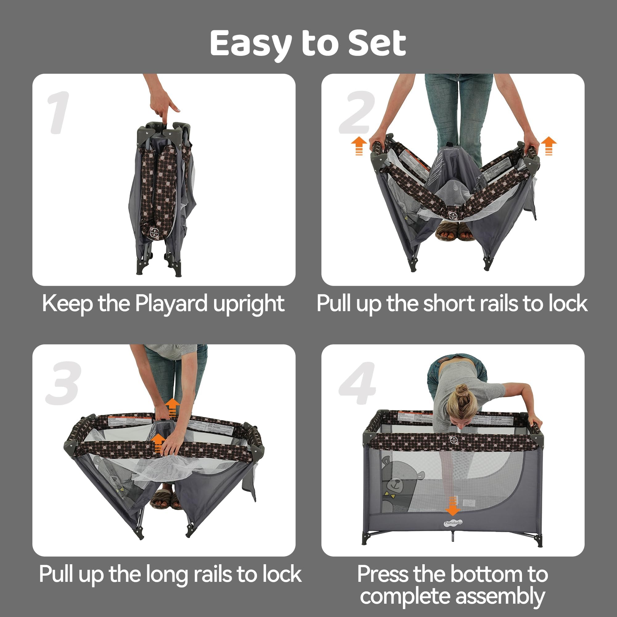 Pamo Babe carry bag for effortless packing and trips.