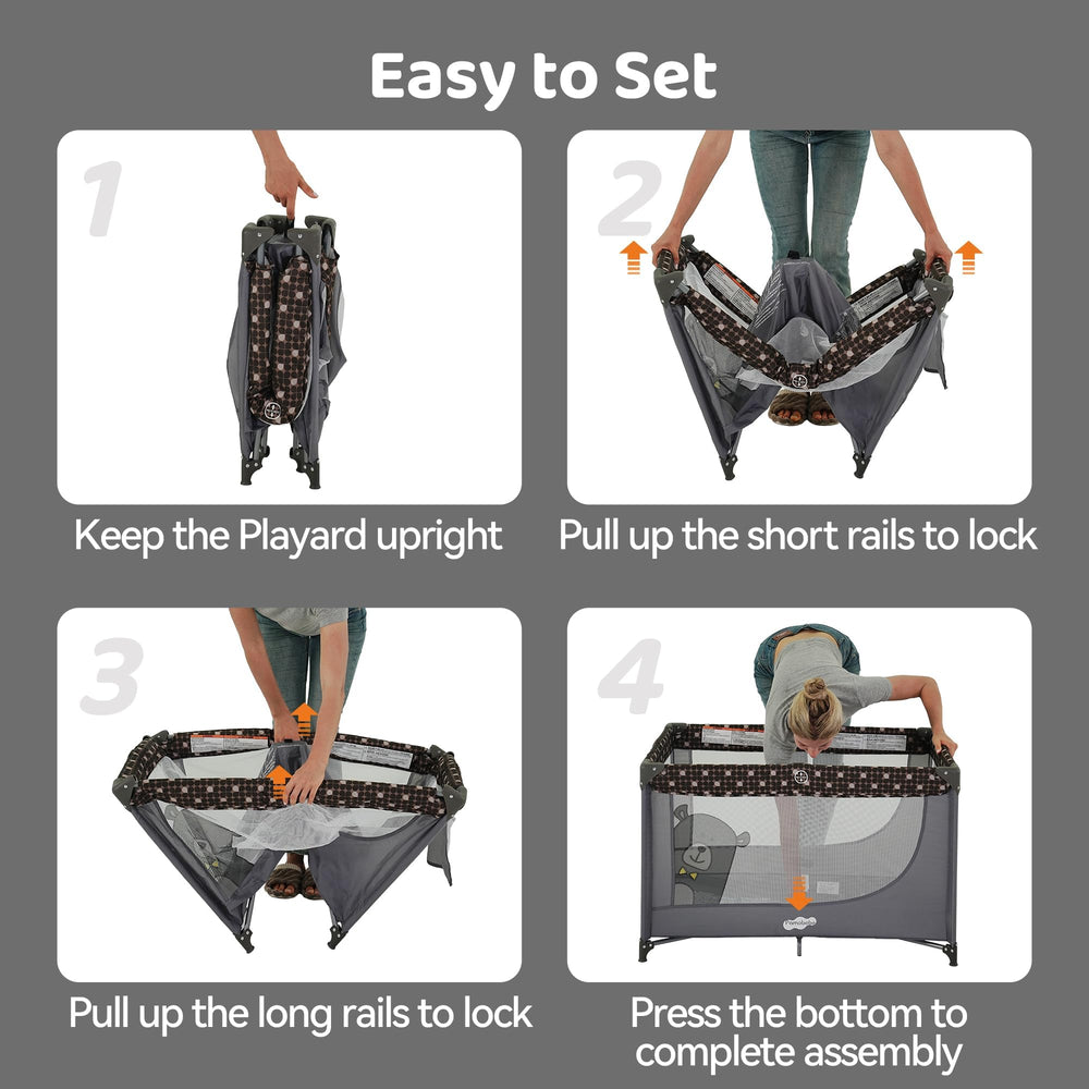 Pamo Babe carry bag for effortless packing and trips.