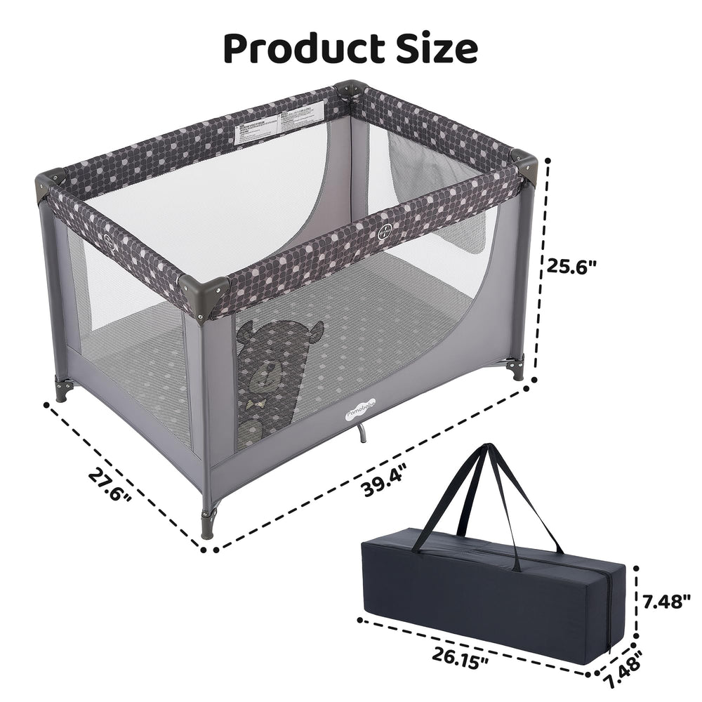 Pamo Babe Pack and Play portable for family visits on the go.