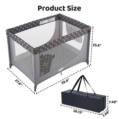 Pamo Babe Pack and Play portable for family visits on the go.