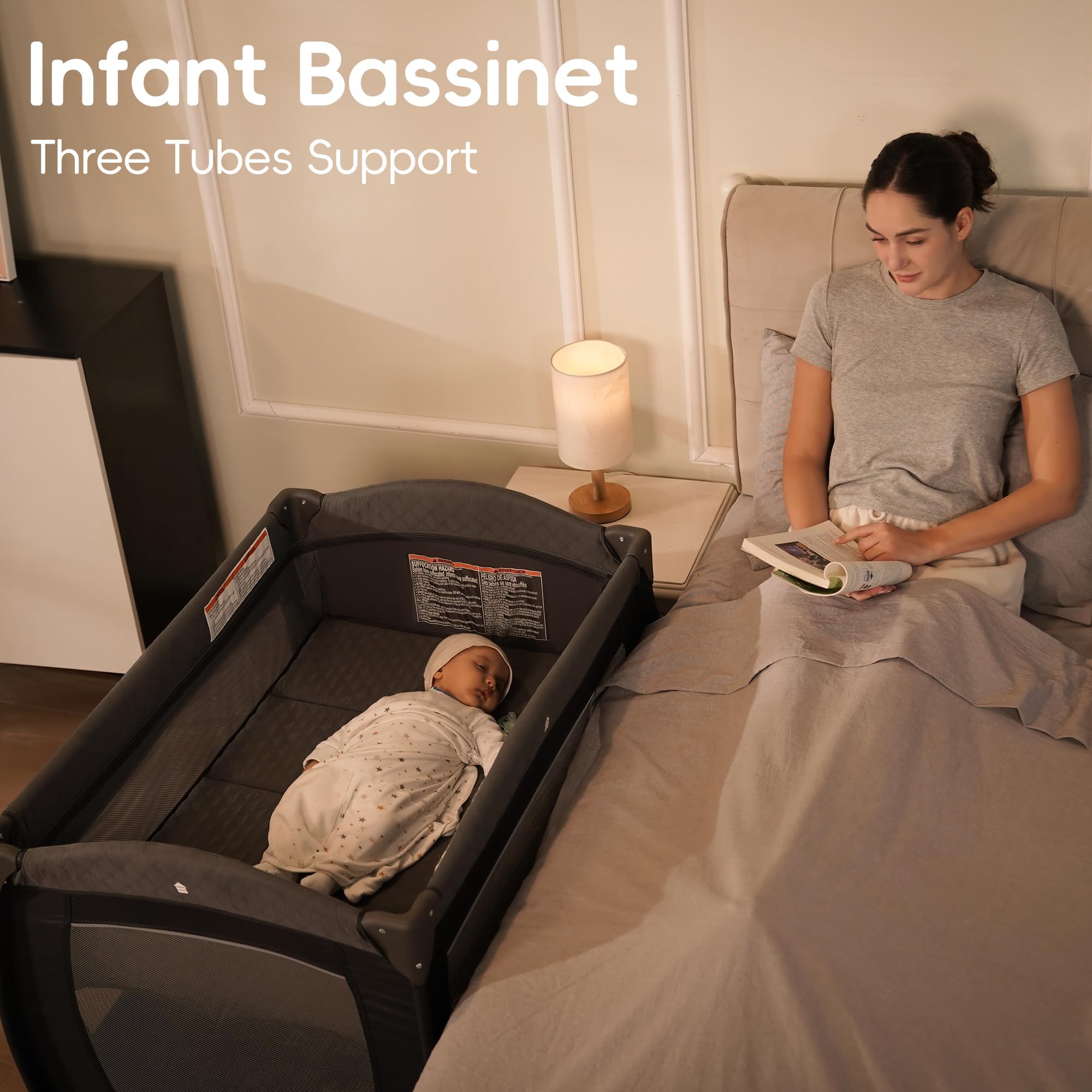 Pamo Babe diaper-organizer holds essentials within arm's reach.