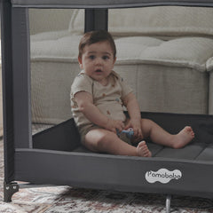 Pamo Babe portable playpen with detached bassinet for flexible use