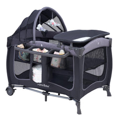 Pamo Babe baby playard canopy shields baby's eyes from bright light during naps