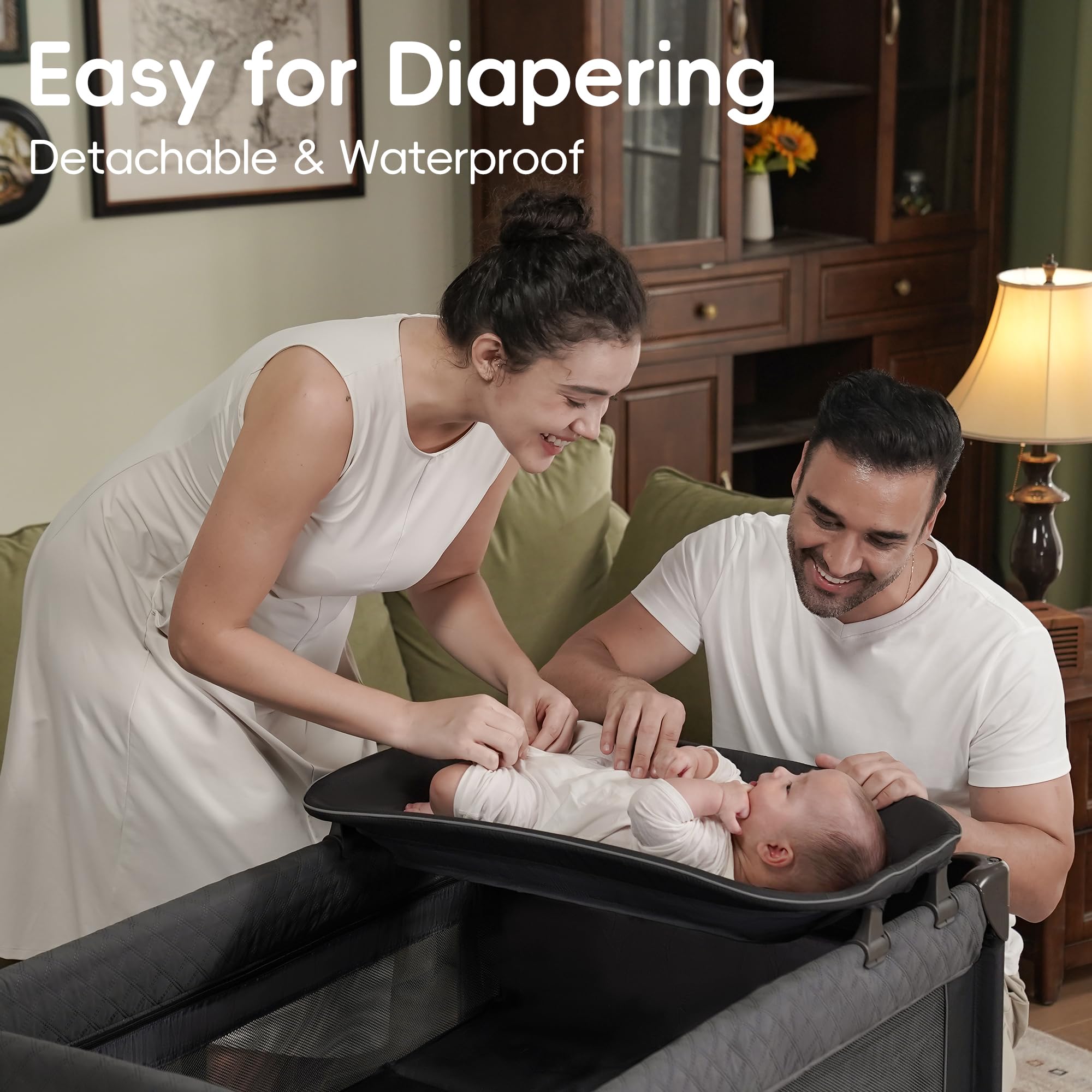 Pamo Babe Magic Fold Zipper Gate provides easy access to baby and gear