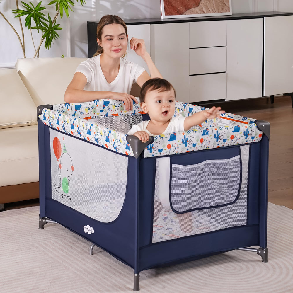 Pamo Babe travel bed cover shown for effortless portability.