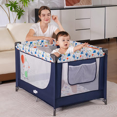 Pamo Babe travel bed cover shown for effortless portability.
