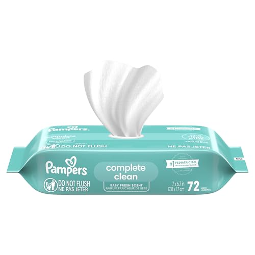 Pairs well with Pampers Baby-Dry diapers for quick cleanups.