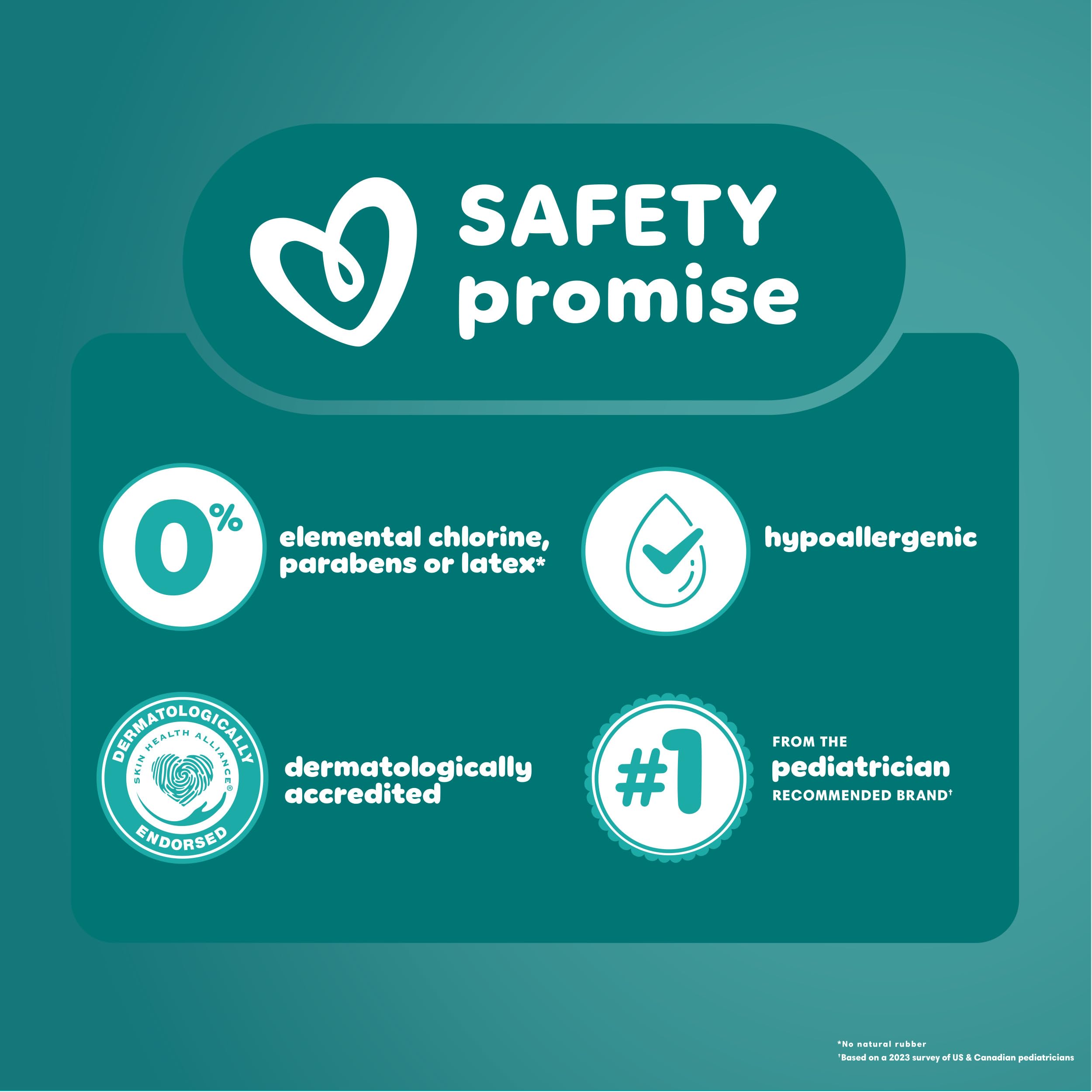 Pampers Easy Ups hypoallergenic materials safe for sensitive skin