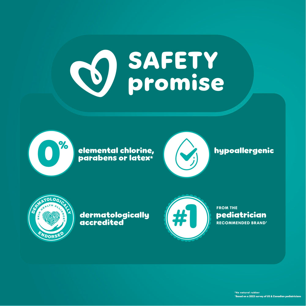 Pampers Easy Ups hypoallergenic materials safe for sensitive skin