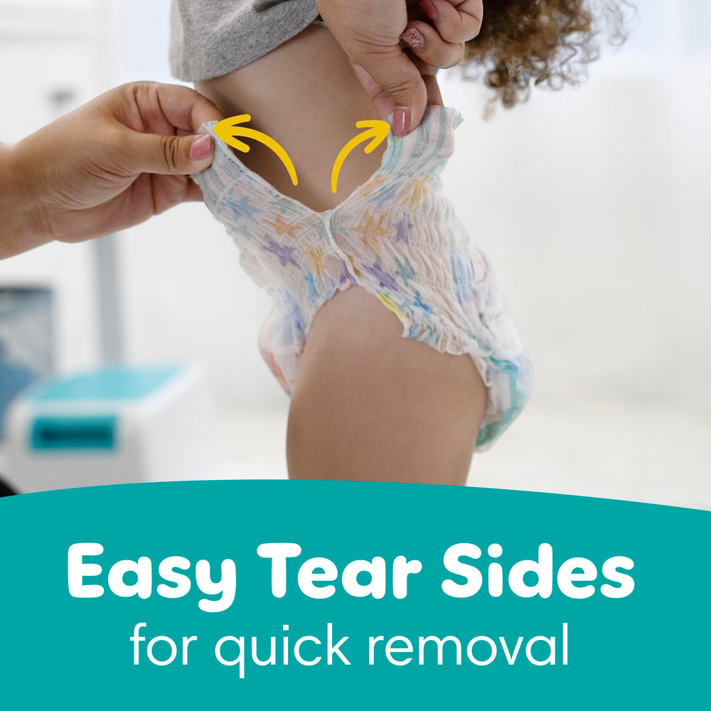 Pampers Easy Ups packaging variation featuring bluey design