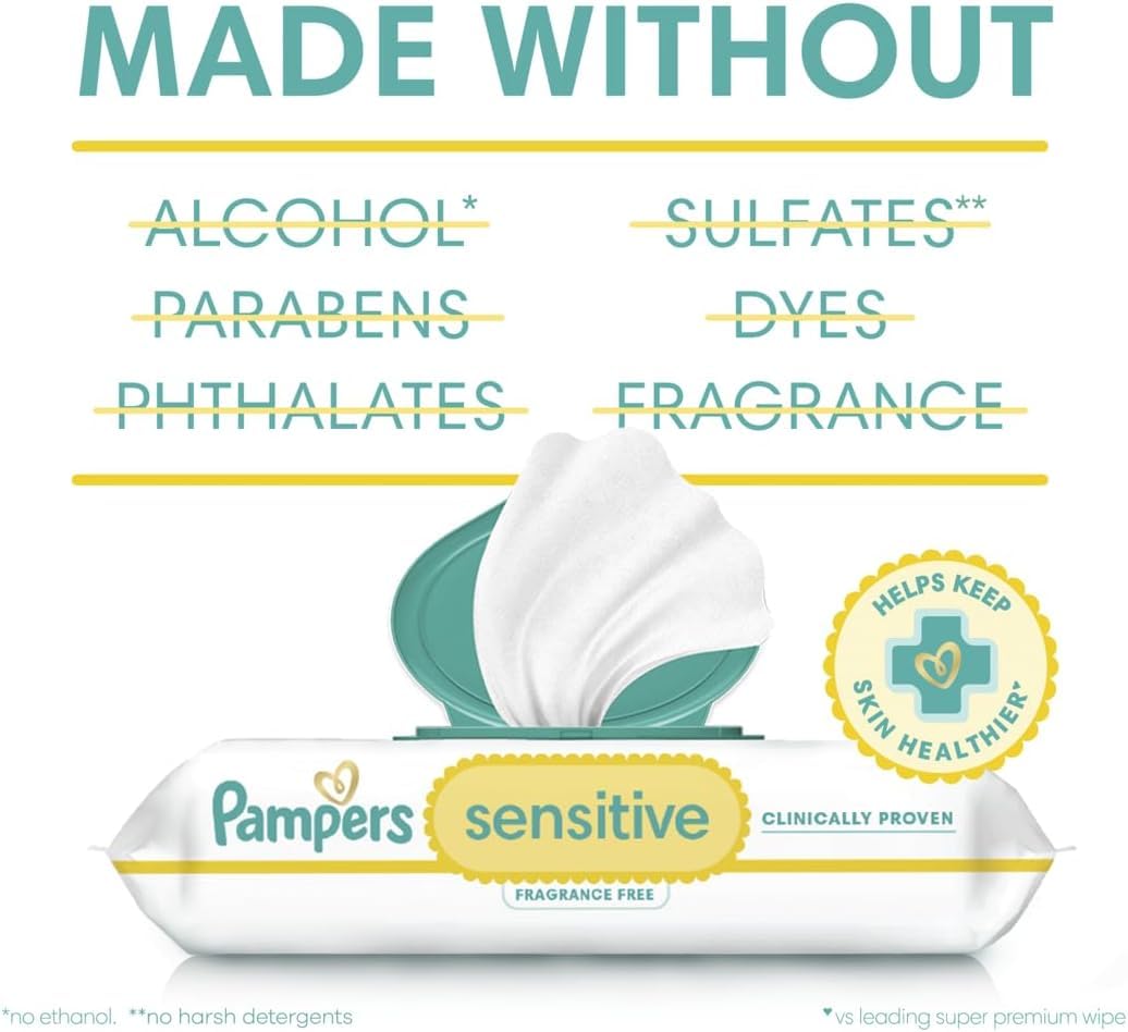 One-wipe pop-top design keeps wipes accessible and reduces waste.