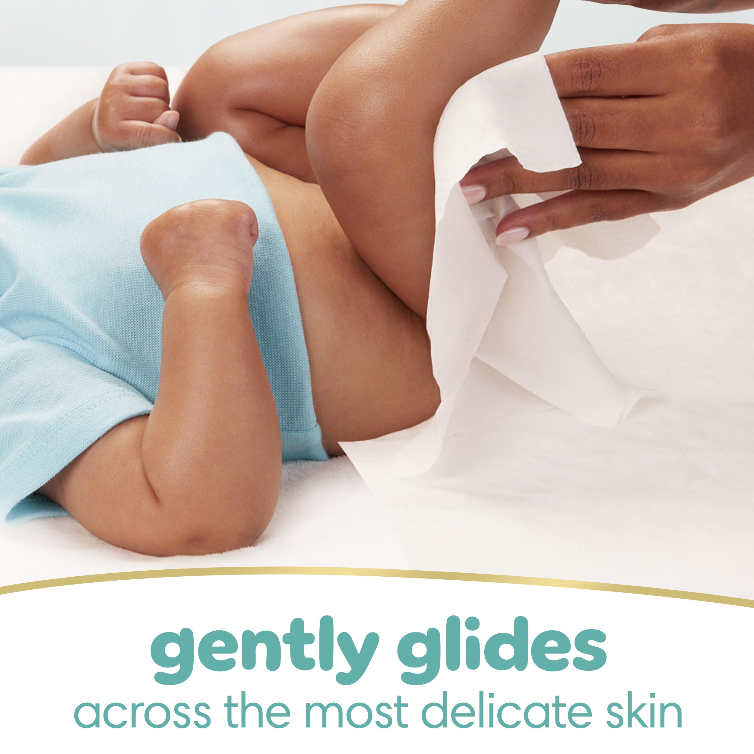 Pampers Sensitive is dermatologist-approved for sensitive skin.