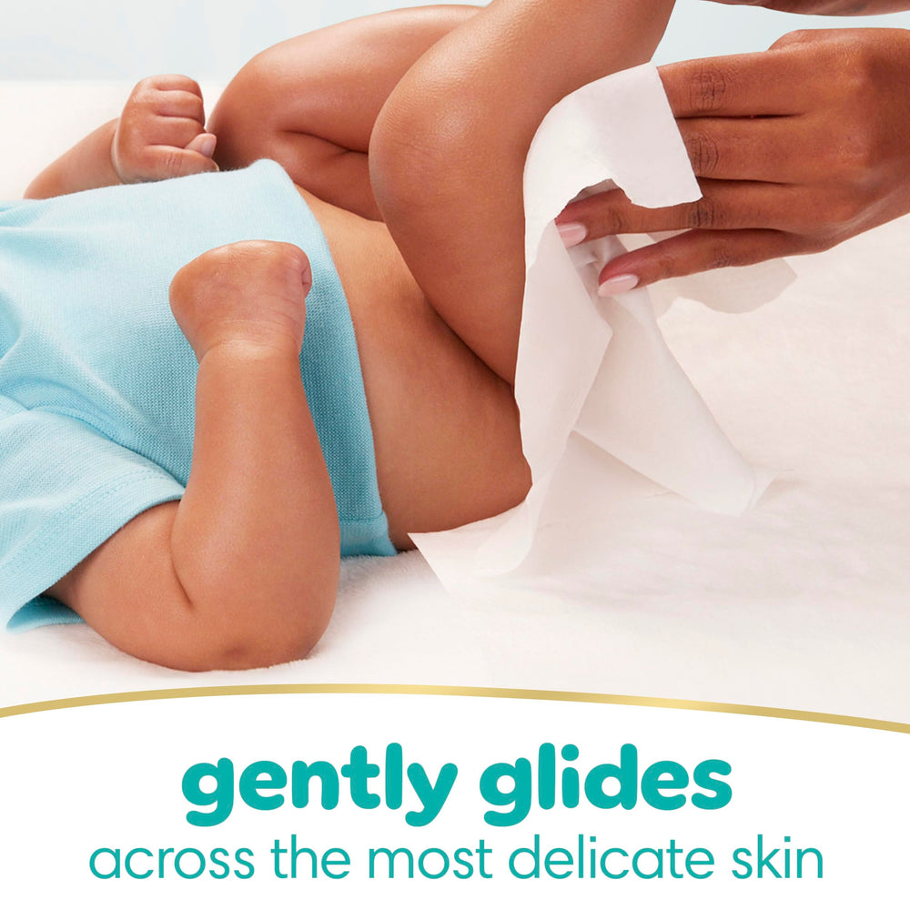 Pampers Sensitive is dermatologist-approved for sensitive skin.