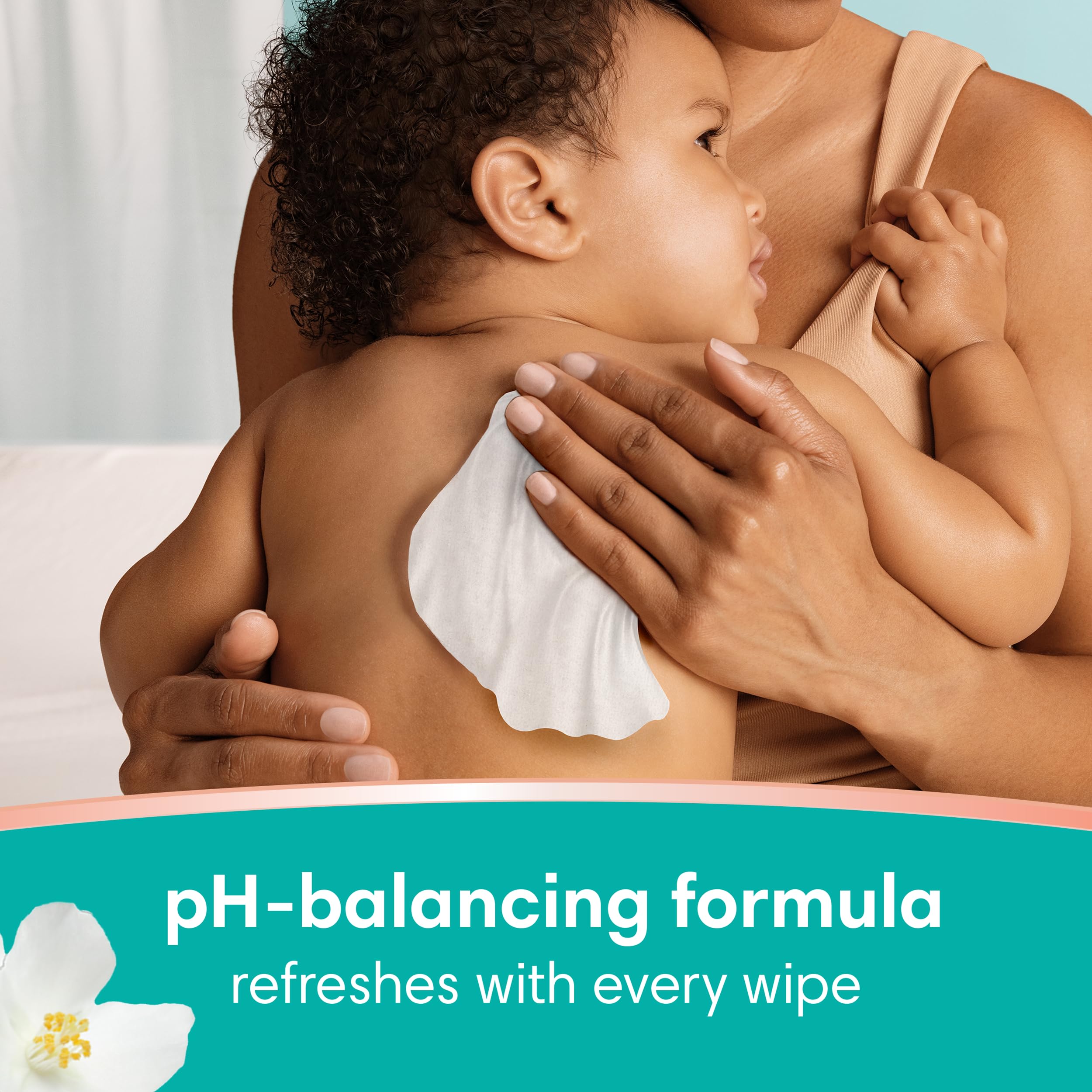 Pampers hypoallergenic formula label highlights alcohol- and parabens-free claim
