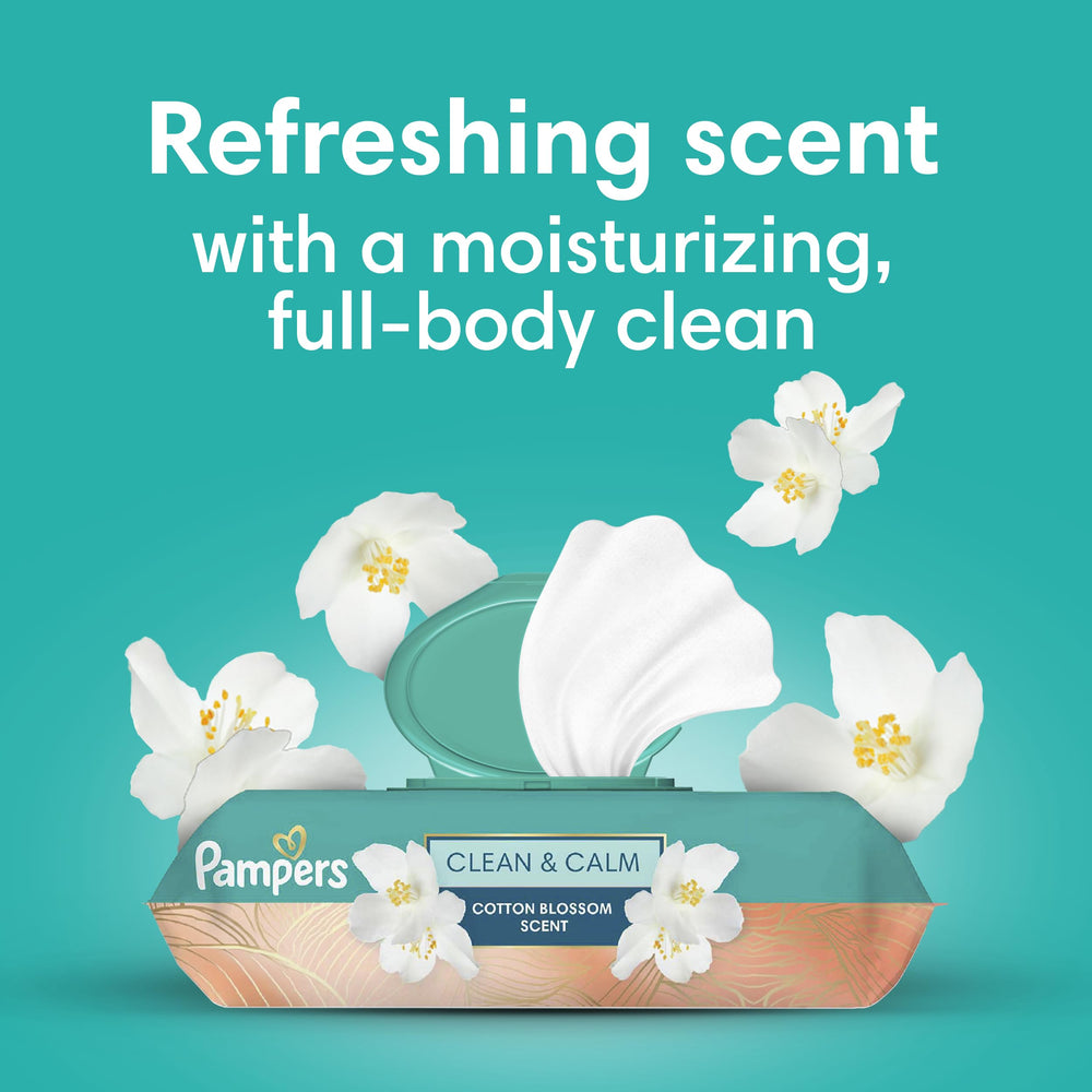 Pampers wipe texture shown as soft and gentle for hands and face