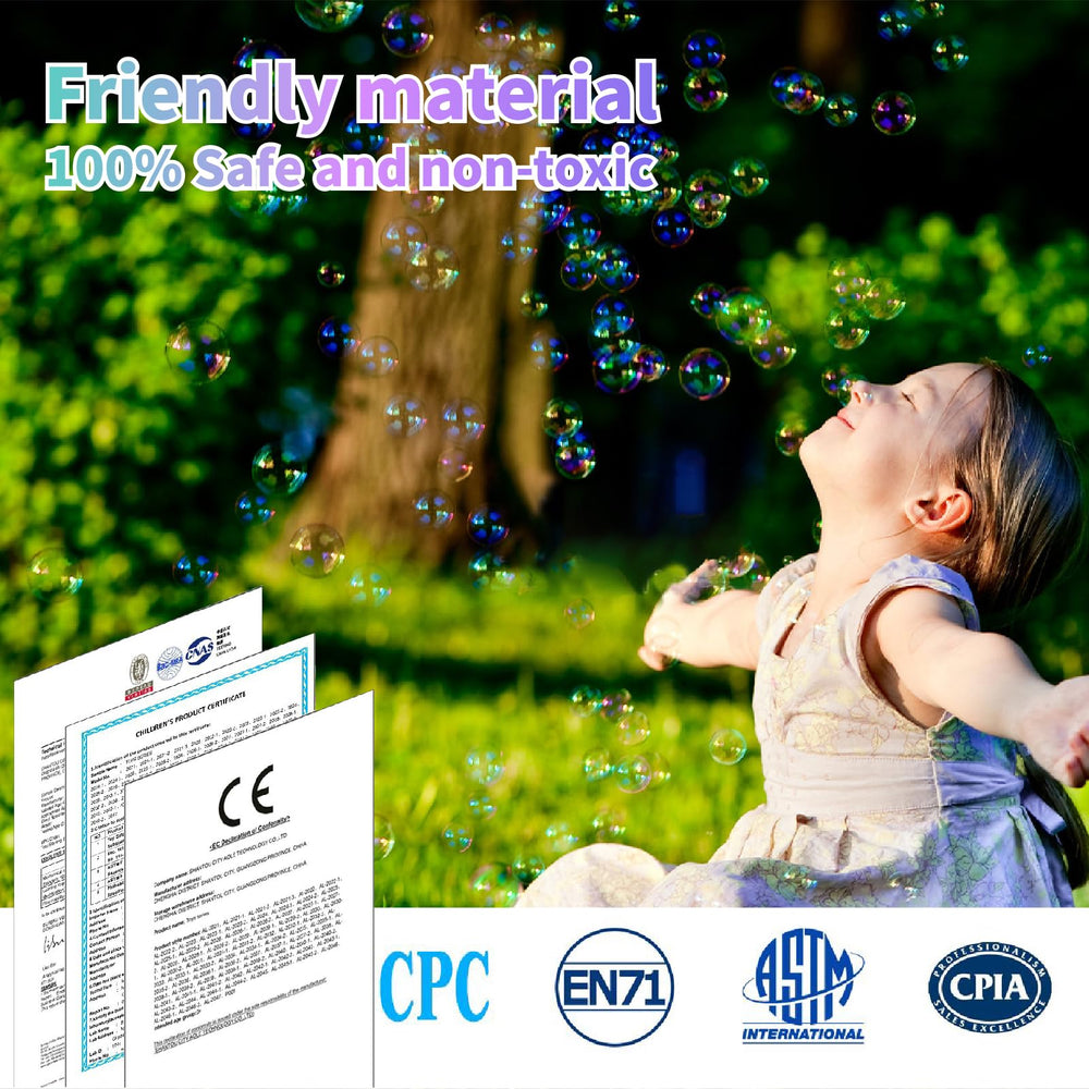 Panacare bubble gun silent engine ensures playtime with minimal noise.
