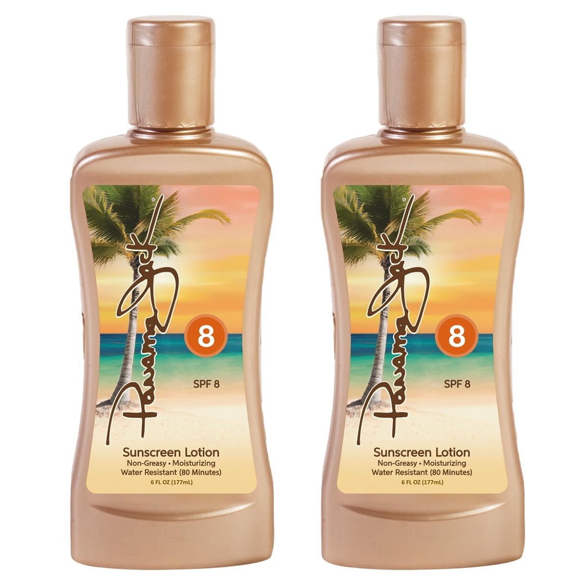 Panama Jack Sunscreen Tanning Lotion SPF 8 ingredients highlight antioxidant oils and a clean free-from formulation