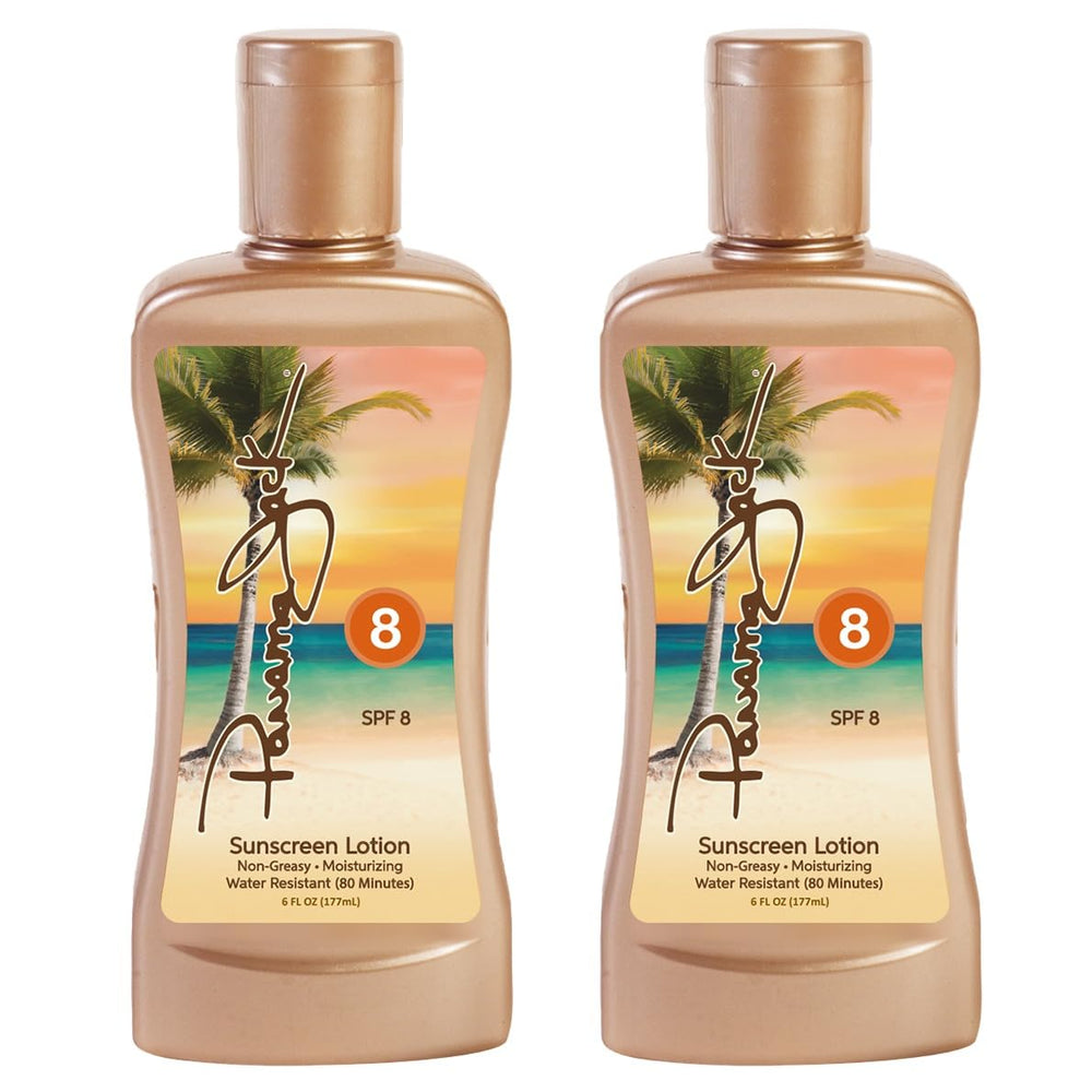 Panama Jack Sunscreen Tanning Lotion SPF 8 ingredients highlight antioxidant oils and a clean free-from formulation