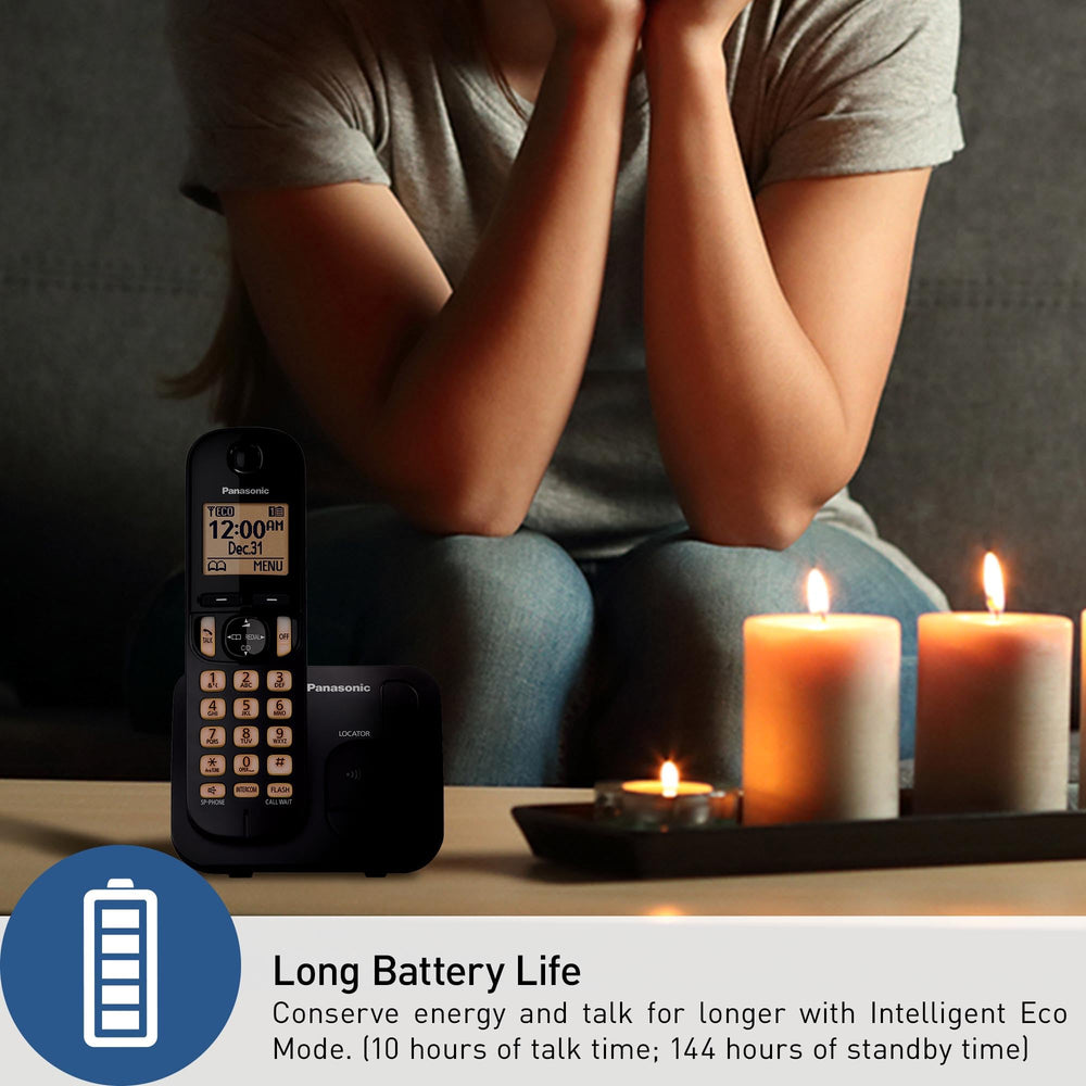 Hands-free speakerphone enables comfortable conversations around the home.