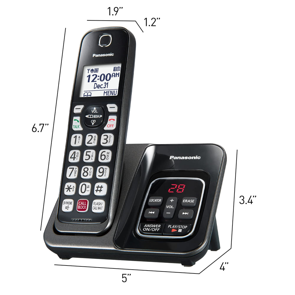 Expandable KX-TGD830M system supporting up to six handsets