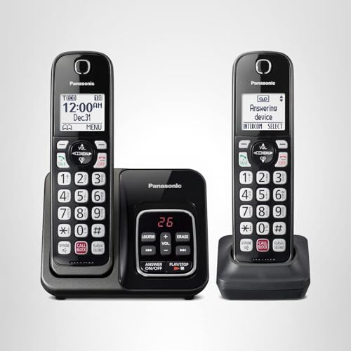 Panasonic KX-TGD832M quick-read message counter for fast access to voicemails.