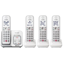 Panasonic KX-TGD864W base dock for clutter-free charging and quick access.
