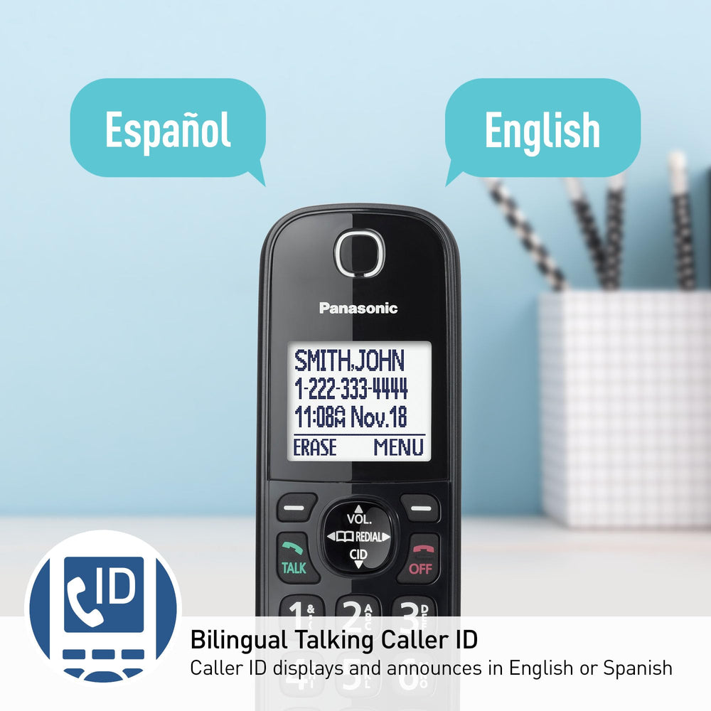 Panasonic KX-TGF852B recording button captures conversations for reference