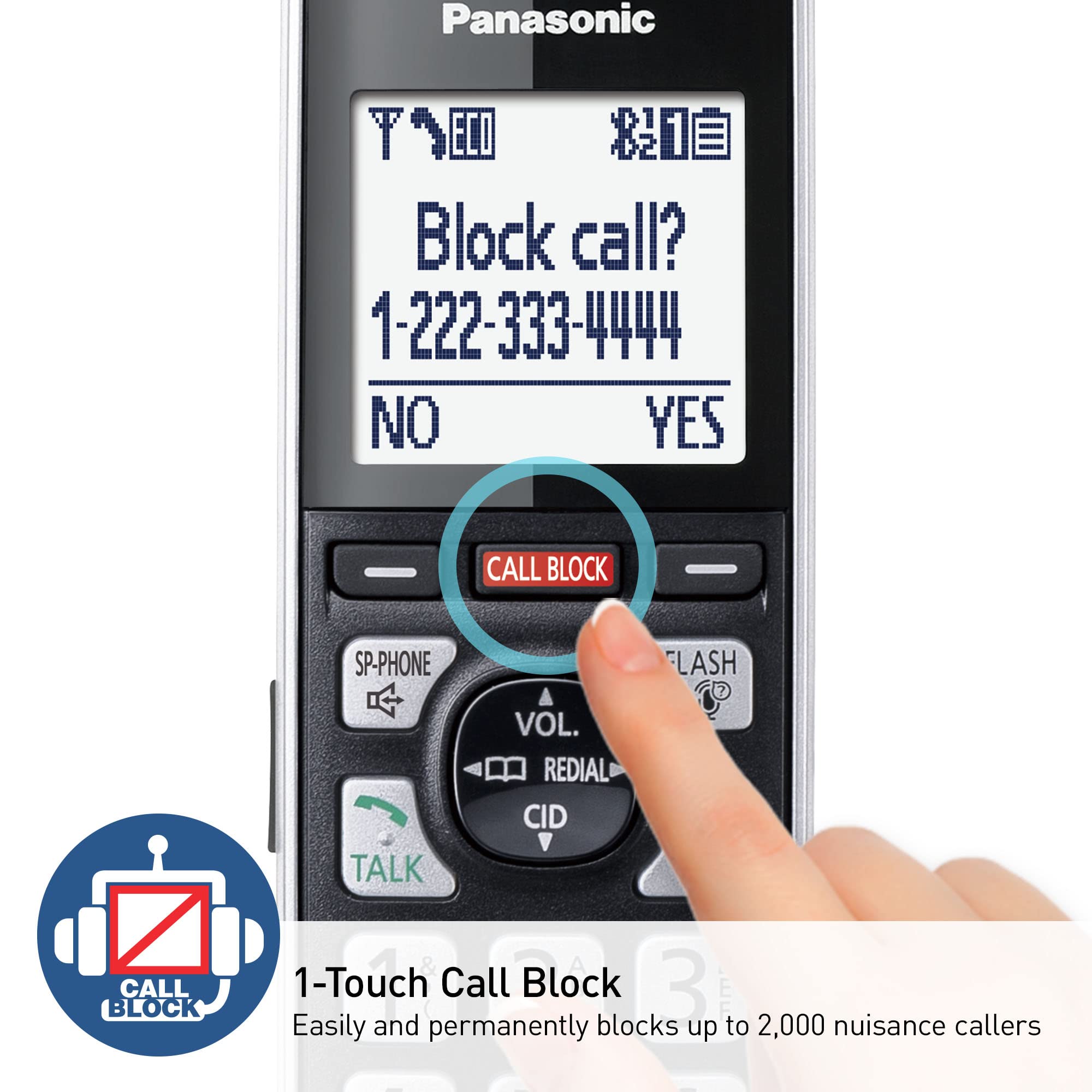 Five handsets included for multi-room home communication