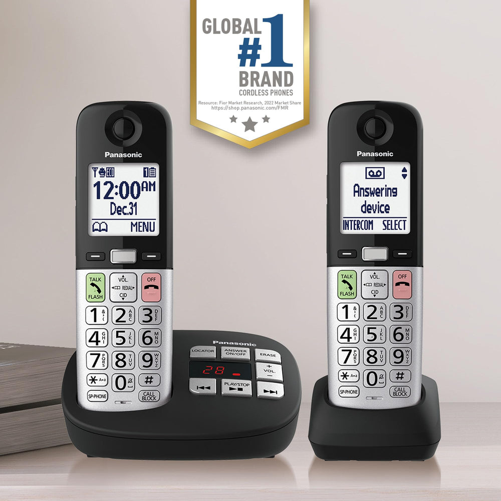 Panasonic KX-TGU432B big buttons simplify dialing for seniors