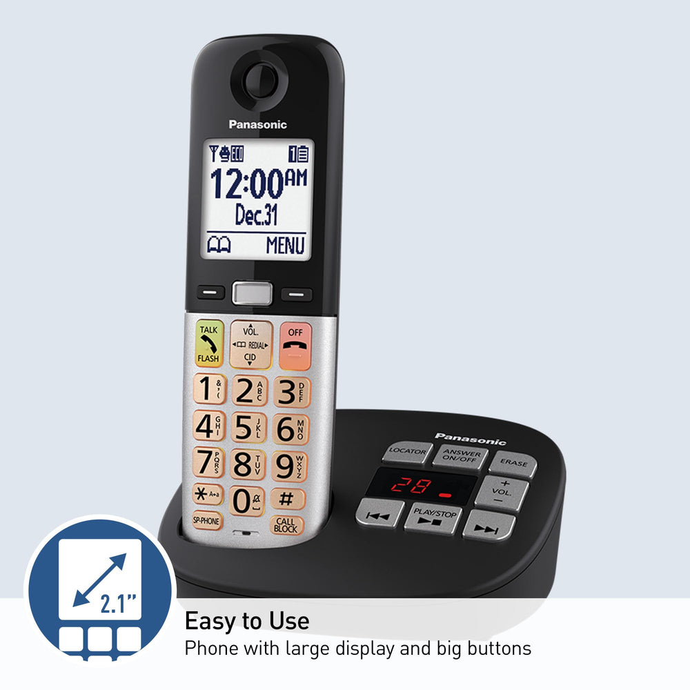 Panasonic KX-TGU432B call-blocking features reduce unwanted calls