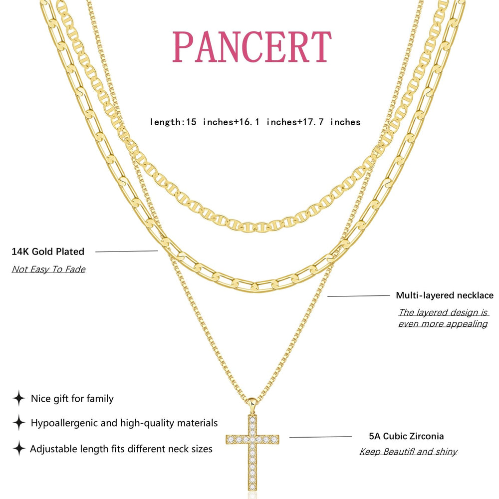 Pancert brass with 14K gold plating, bright shine and durable finish.