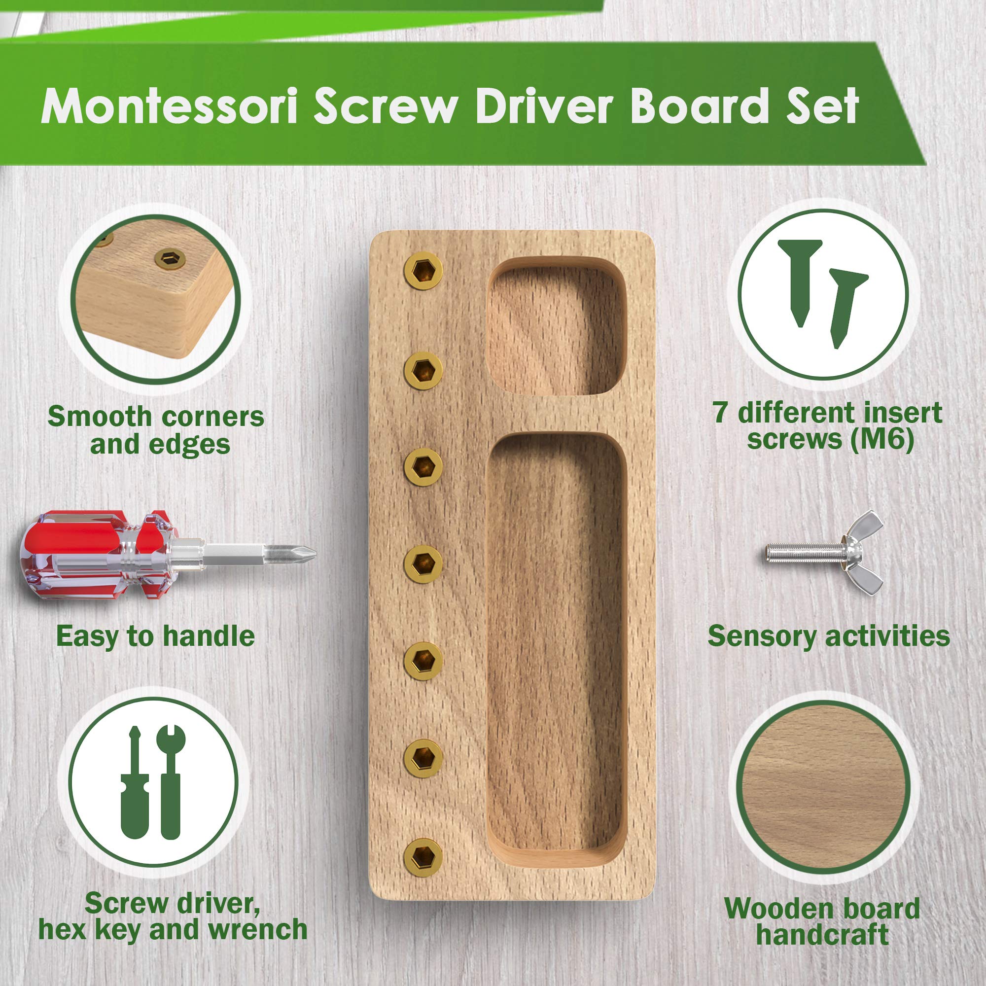 Panda Brothers Screwdriver Board with included tools supports safe, hands-on problem solving