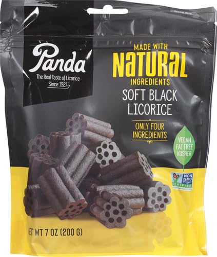 Panda Licorice Chew bag open view suggests grab-and-go snacking.
