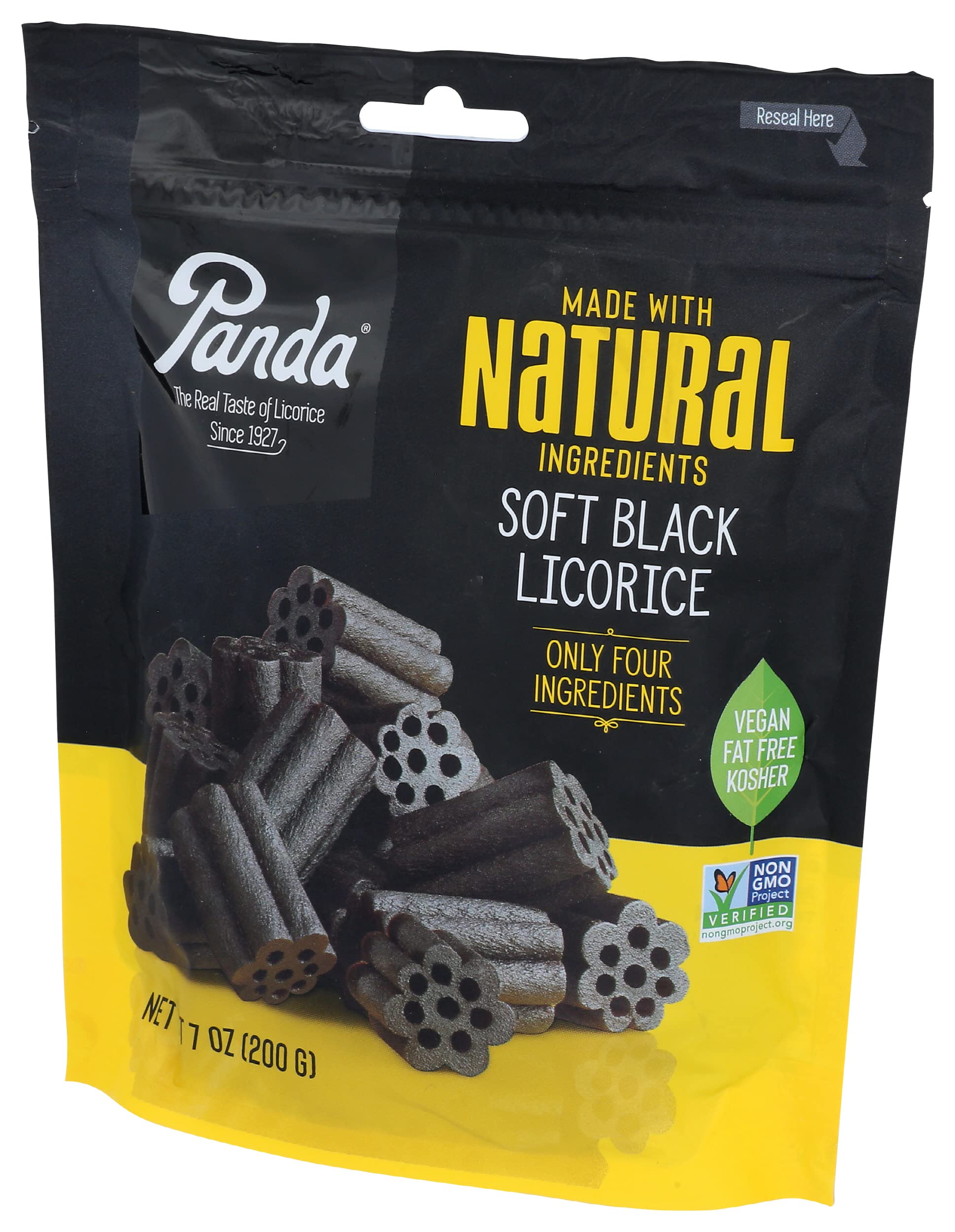 Panda Licorice Chew hand-holding piece for scale and feel.