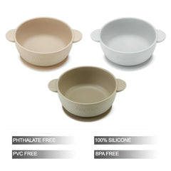 PandaEar 3 pack bowls neatly stacked for easy storage