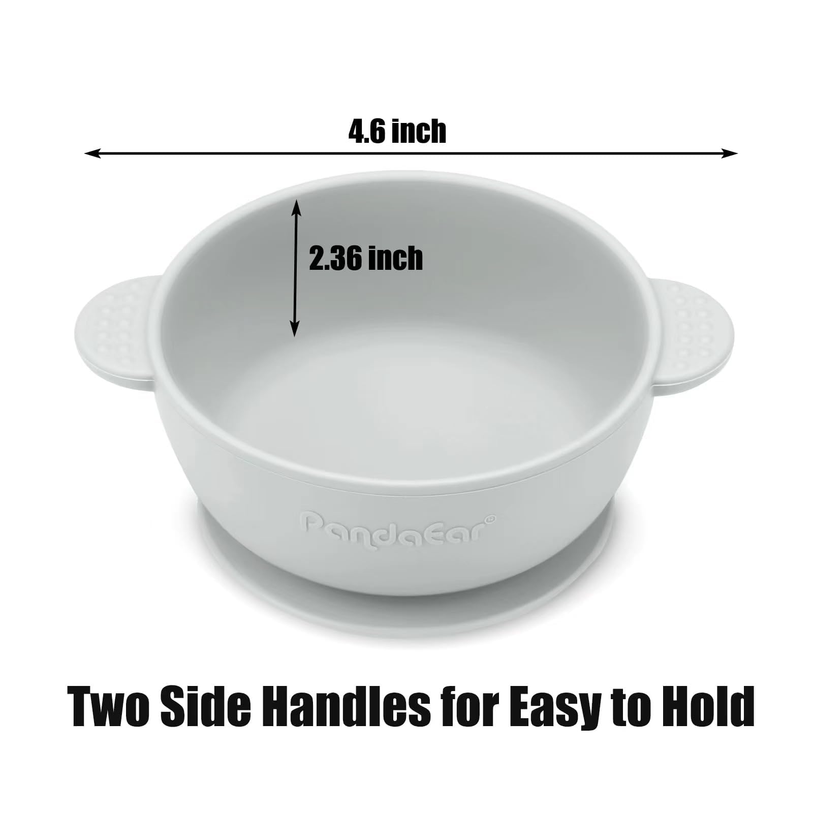 PandaEar bowls with anti slip handles stay steadier during meals
