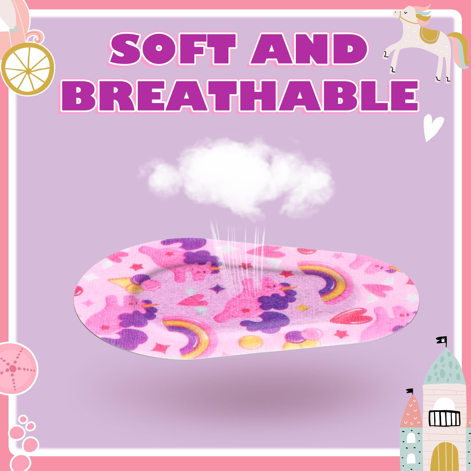 Panelee eye patches heart pattern pairs well with outfits and adds a cute touch.